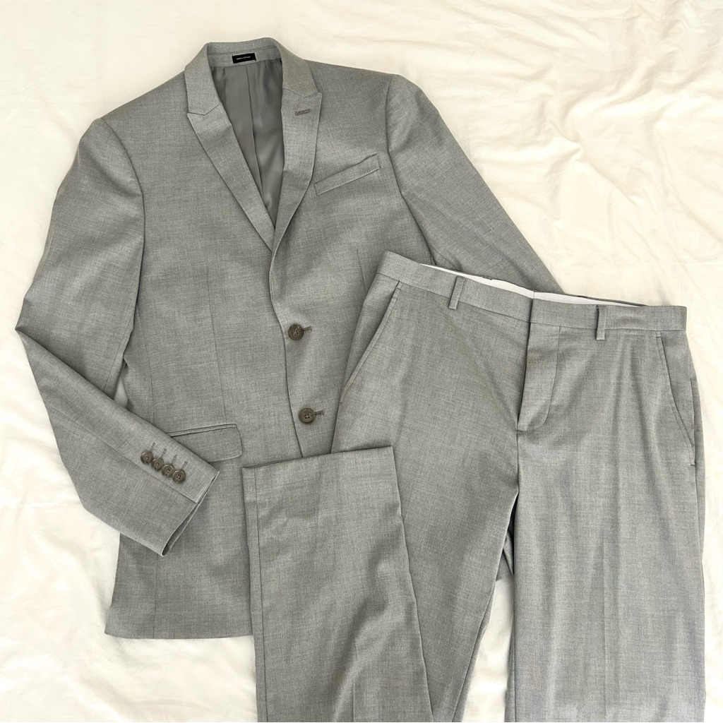 Grey J. Ferrar Slim Fit Suit Jacket And Pants
